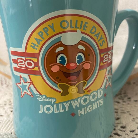 2024 Disney Parks Jollywood Nights Happy Ollie Days Christmas Coffee Mug New - Picture 4 of 6